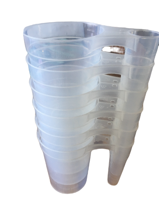 Plastic clear 500ml stack cups (6 Pack) - Pubstuff