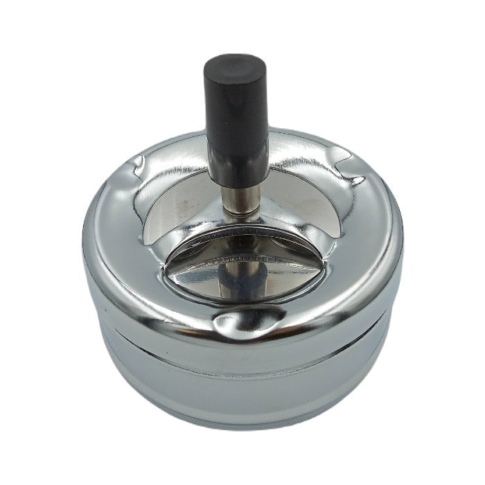 Chrome Lever Ashtray 9cm