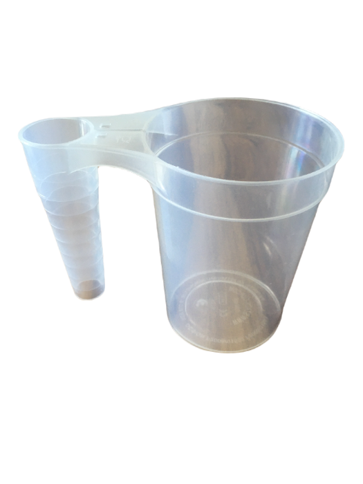 Plastic clear 500ml stack cups (6 Pack)