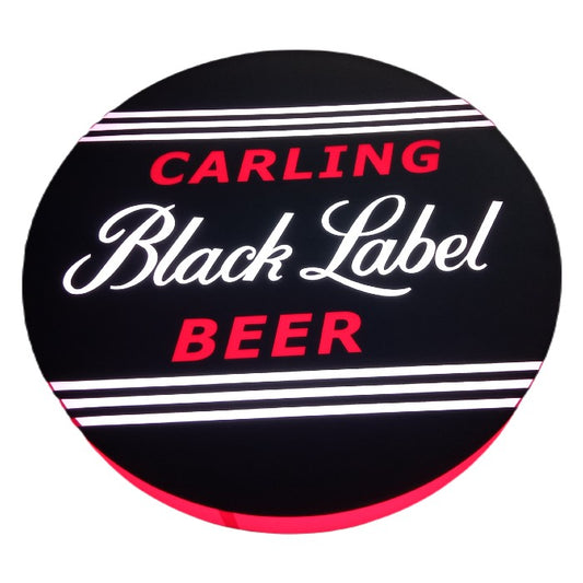 Carling Black Label Round LED Wall Mounted Light Box