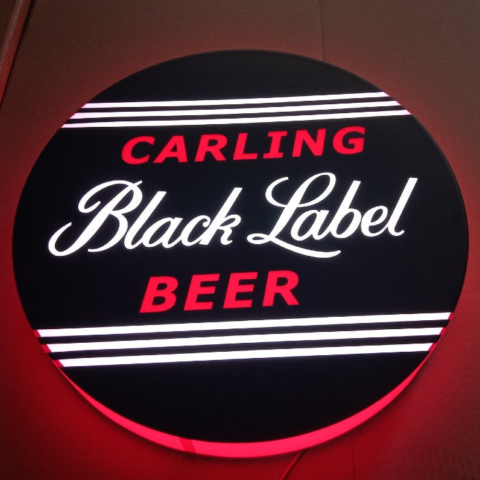 Carling Black Label Round LED Wall Mounted Light Box