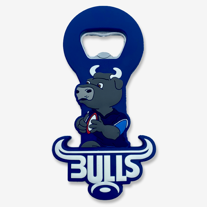 Blue bulls mascot bottle opener