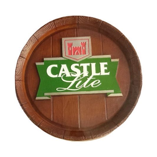 Castle Lite Large Barrel End With a Wooden Finish - Delivery R130.00