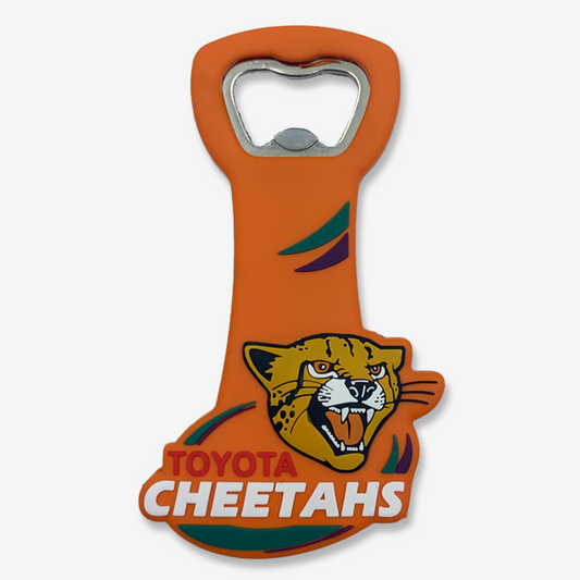 Cheetahs rugby branded PVC bottle opener