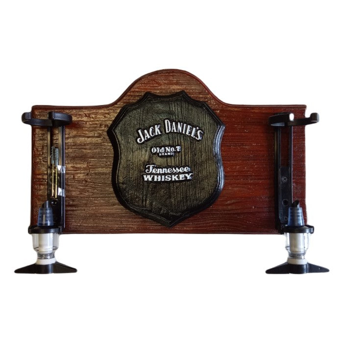 Jack Daniel's wall mounted backing with two optic dispensers