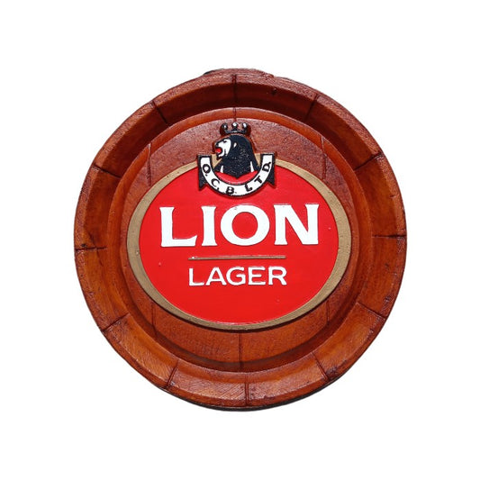 Lion Lager Barrel End (Small)