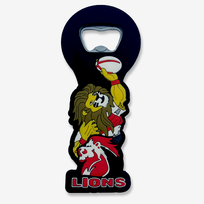 Lions rugby PVC bottle opener