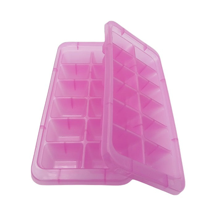 Pink plastic ice trays (2 Pack)