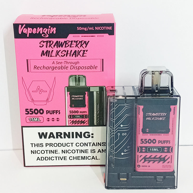 Vapengin Rechargeable Bar 5500 - Strawberry Milkshake (50mg)