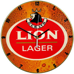  Lion Lager Vinyl Clock freeshipping - Pubstuff 391.00