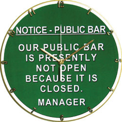  Public Bar Sign Vinyl Clock freeshipping - Pubstuff 391.00