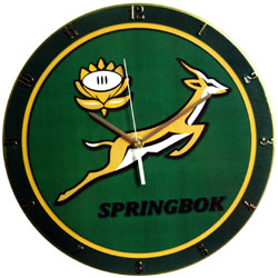  Springboks Vinyl Clock freeshipping - Pubstuff 391.00
