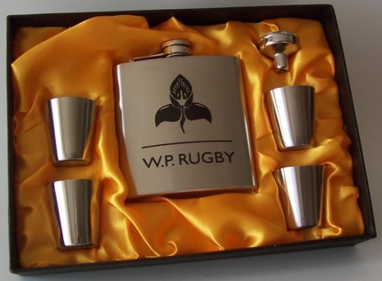  Western Province Hip Flask and Shooter Set freeshipping - Pubstuff 218.50